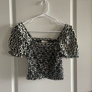 Stylish Black and White Women's Top
